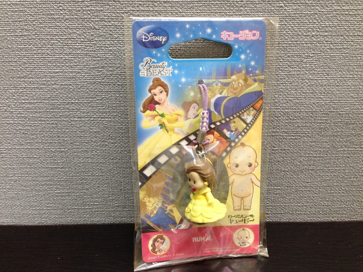 キュージョン ディズニー 美女と野獣 キューピー 根付けストラップ