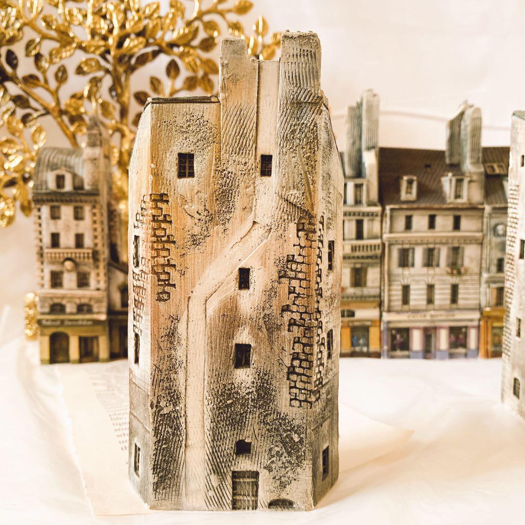 B gault house ゴーハウス ミニチュア置物 陶芸 フランス 街並み