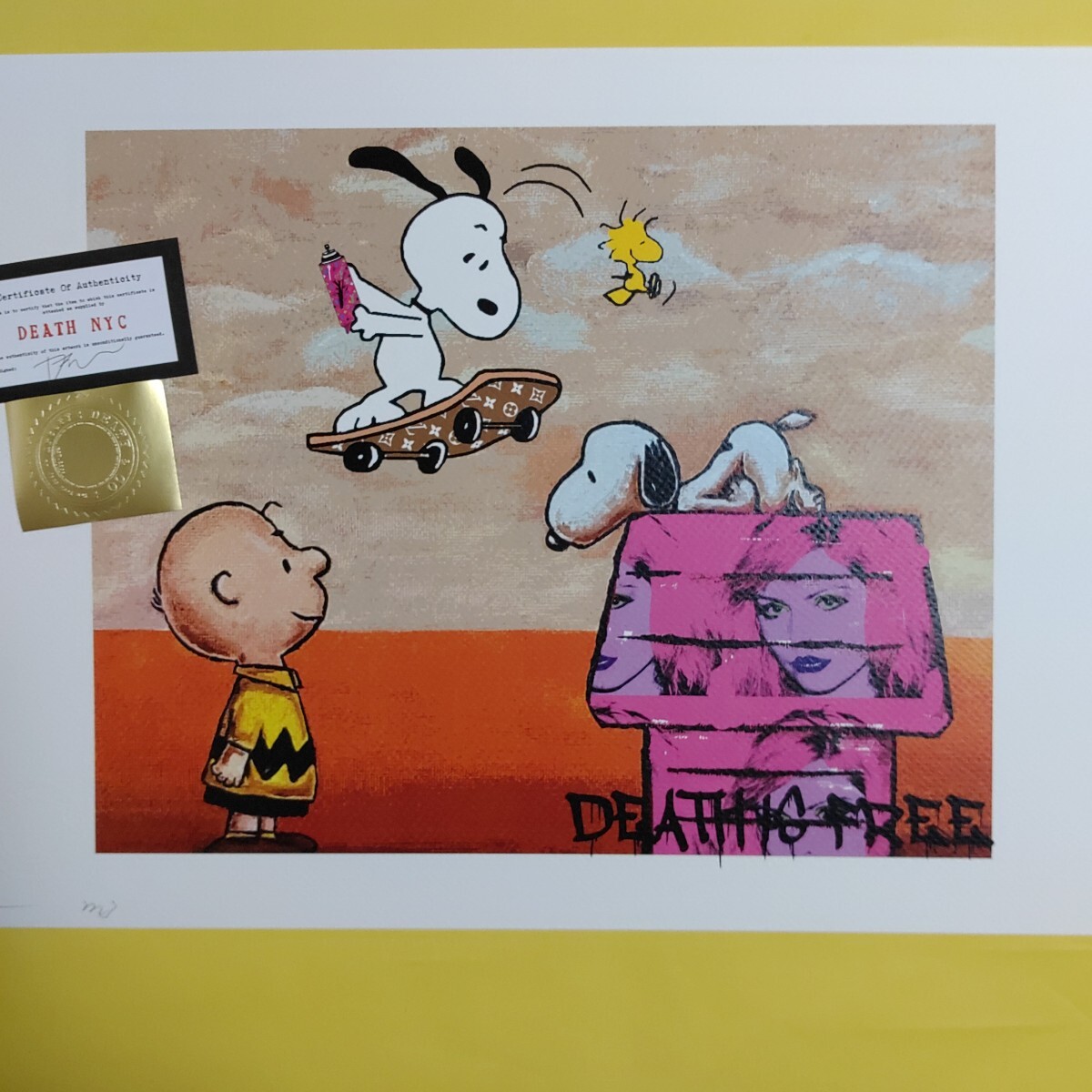 snopy death nyc世界限定100枚スヌーピー アンディウォーホル 世界限定