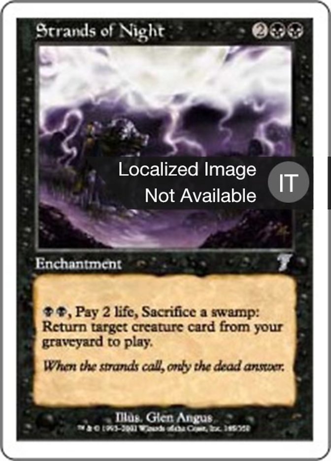 Strands of Night 夜の断片 MTG 英語 Strands of Night 夜の断片 MTG