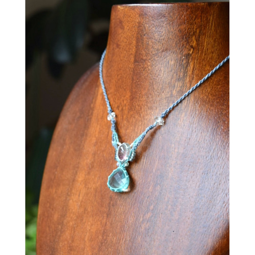 マクラメ編み § フローライト § バイカラートルマリン § マクラメ