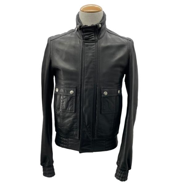 ディオールオム DIOR HOMME レザーシングルライダーズジャケット