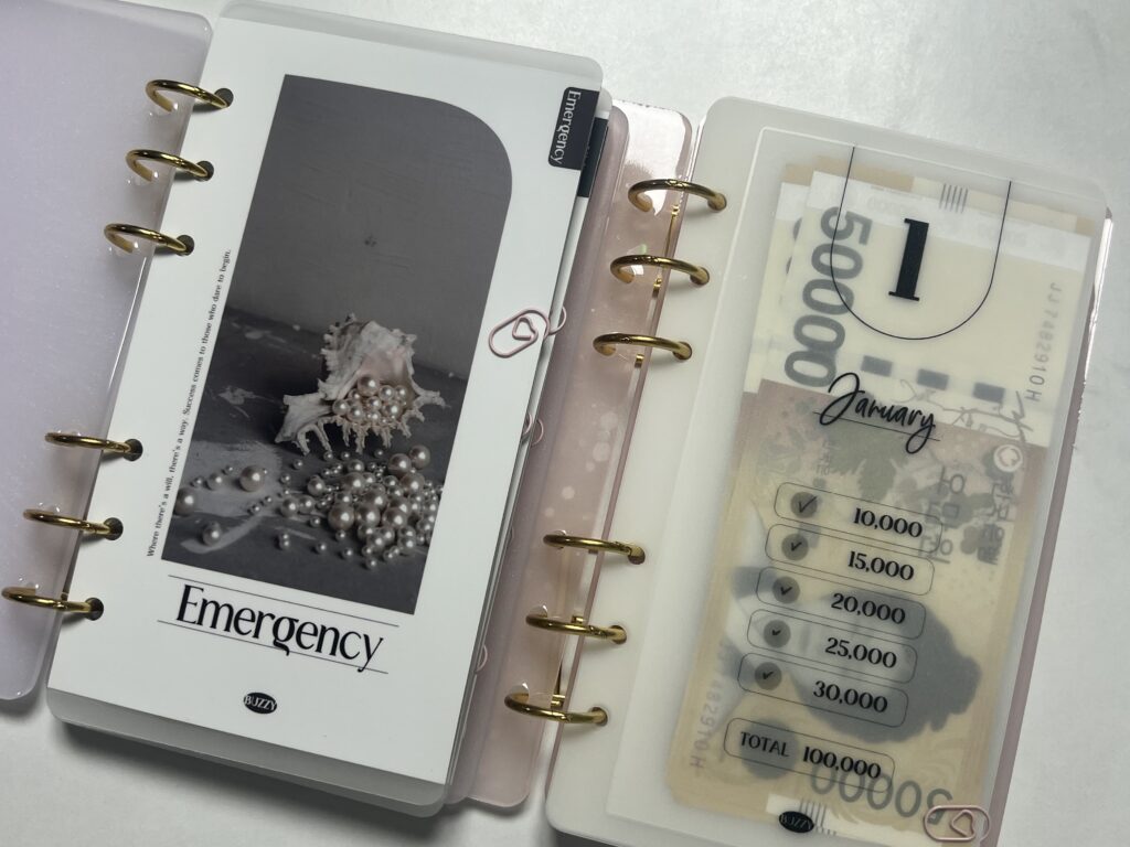 リフィル韓国貯金Savingセービングバインダー貯金