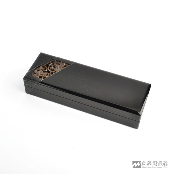 古美術◇蔵から漆塗りのカッコイイ鳳凰があしらわれた箱、入れ物、筆