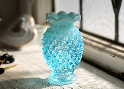 貴重！オールドフェントン fenton アートガラス花瓶 アンティーク アメリカ