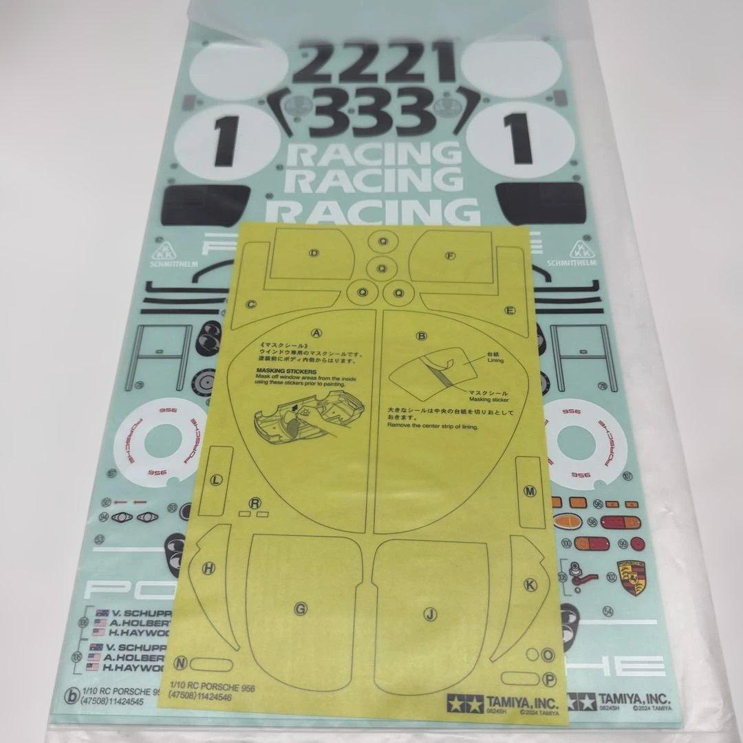 タミヤ ポルシェ 956 ボディ デカール ホイール Hパーツ tamiya