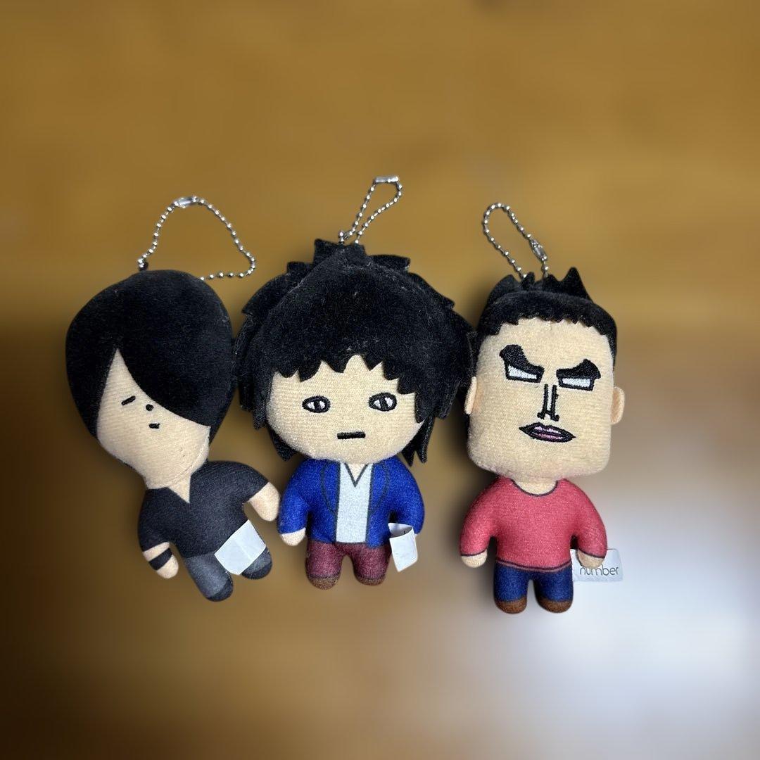 back number ぬいぐるみ・マスコット 3体セット back number ぬいぐるみキーホルダー 3体セット backnumber ぬいぐるみ