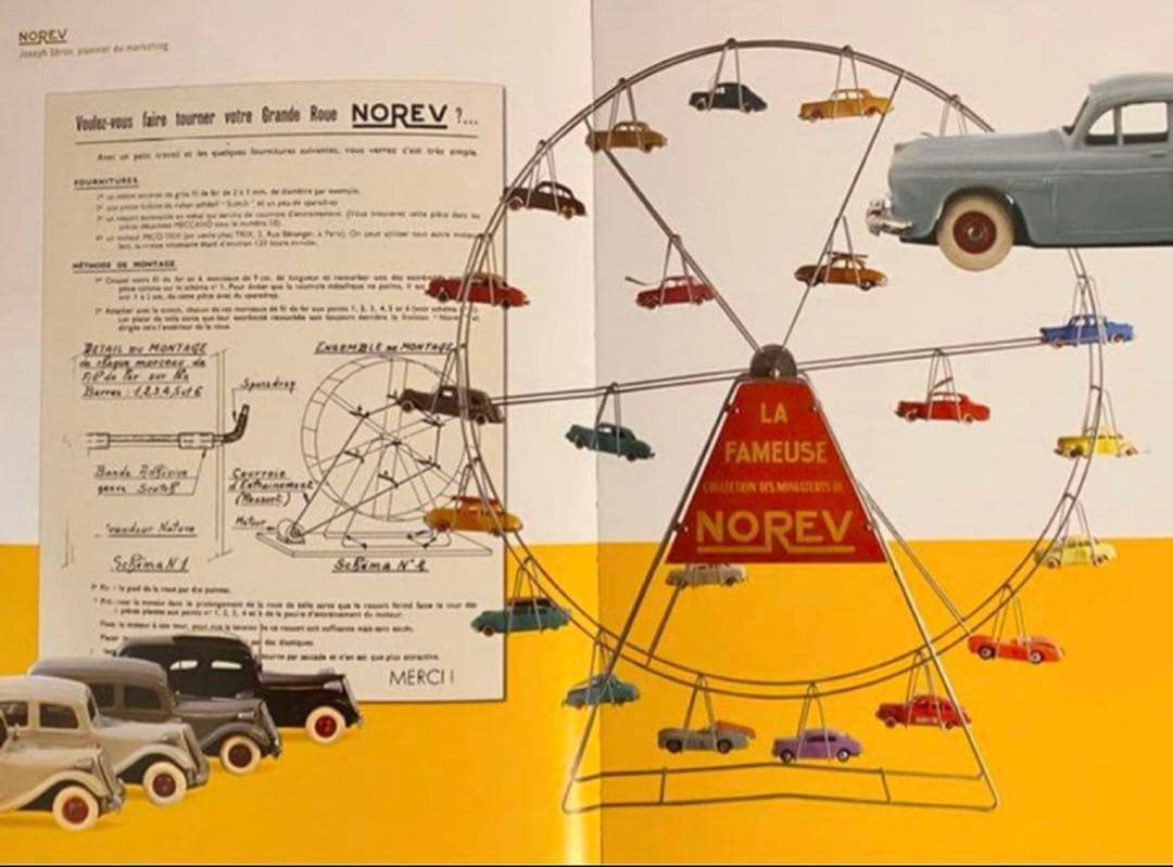 ノレブ社製 1960年代の観覧車ミニカーディスプレー