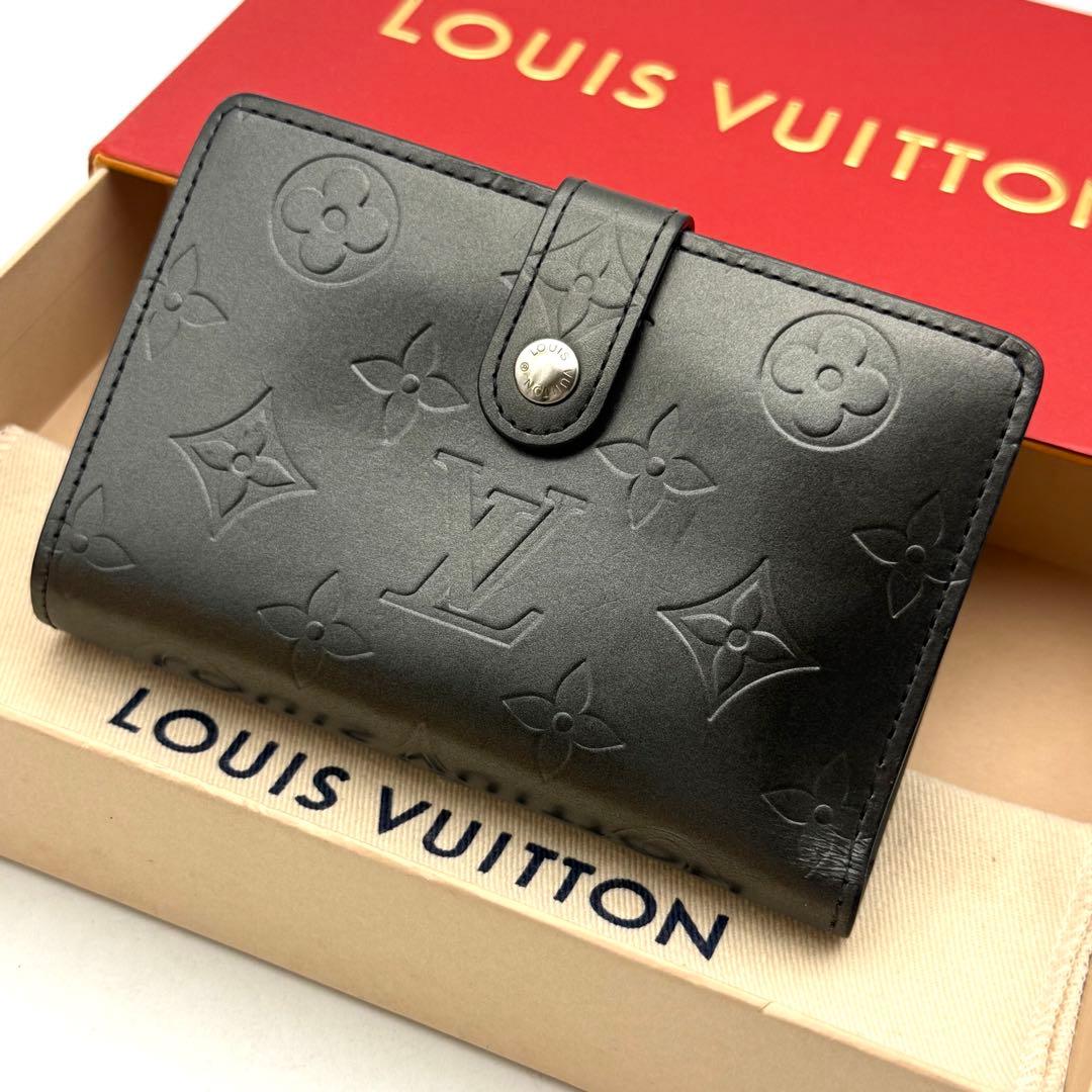【極上美品】新型 ルイヴィトン マット ポルトフォイユ ヴィエノワ がま口財布