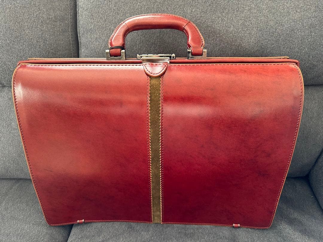美品 DRAWER ダレスバッグ 本革 ビジネスバッグ ドクターズバッグ