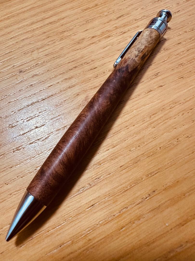 工房楔 花梨瘤杢 紅白 SP 0.5 工房 楔 0.5mmペンシル楔 花梨こぶ杢 | ペンハウス