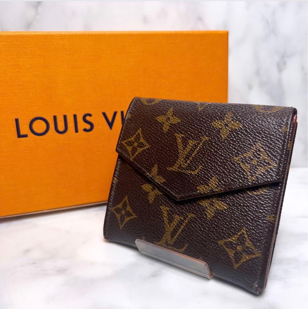 ルイヴィトン モノグラム ポルトモネビエカルトクレディ 三つ折り財布