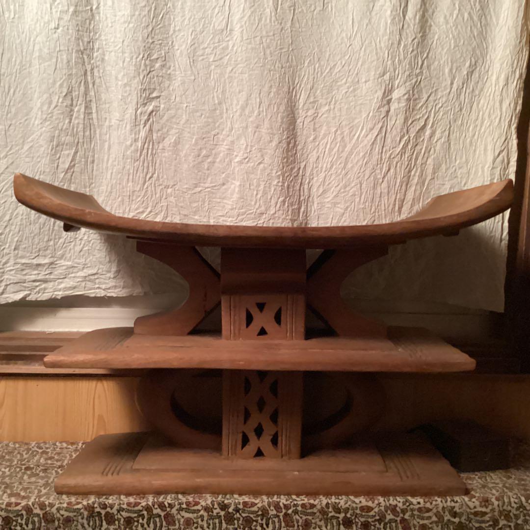 最終値下げ　アシャンティ族　スツール① アフリカ民芸